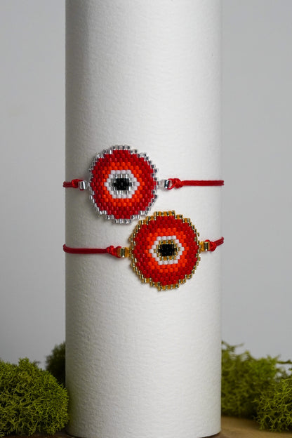 Circle Evil Eye - Red