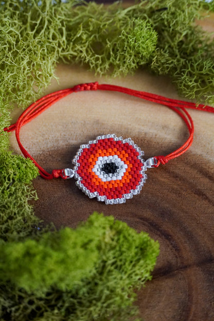 Circle Evil Eye - Red