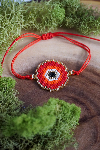 Circle Evil Eye - Red