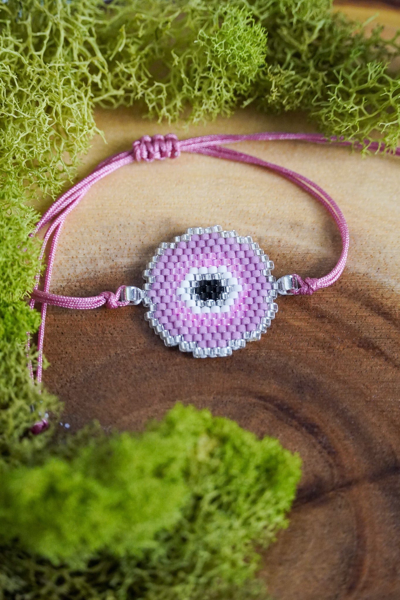 Circle Evil Eye - Pink
