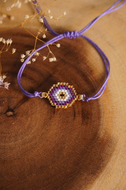 Mini Evil Eye - Purple